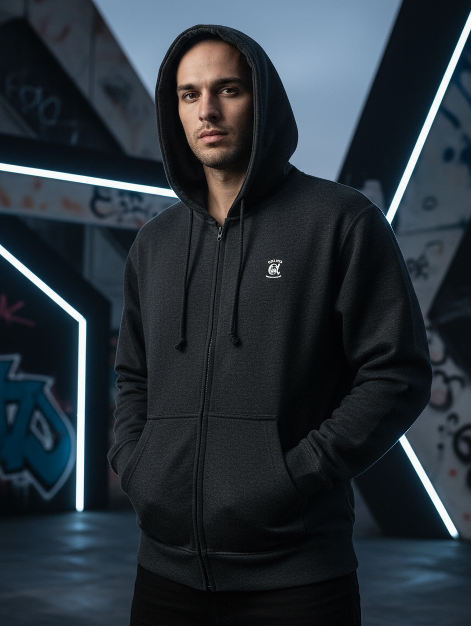 Hanorac Gros Bărbați cu Fermoar