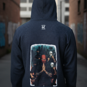 Hanorac Gros Night Blue Heather Bărbați